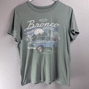 Ford Bronco Womens Retro Vintage Style Graphic Short Sleeve T-Shirt Crew Neck M